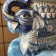 Éléphant en céramique émaillée