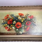 Grande tableau bouquet de fleurs