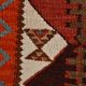 Orange & Brown Vintage Kilim Runner Rug, Oriental Pattern Hallway Carpet