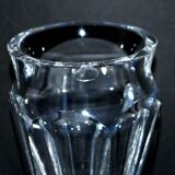 Vase baccarat nelly in crystal cut with flat ribs harcourt 12.5cm