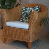 Rattan armchair