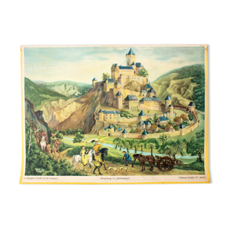 Poster "Knight's Castle" in the 13th century 1952