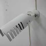 Set of three white adjustable design wall lamp, 1980's.