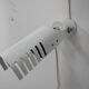 Set of three white adjustable design wall lamp, 1980's.