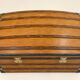 19th Century Domed Travel Trunk – Wood, Brass, Leather – Restored