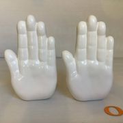 Pair of O-hand bookends