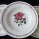Set de 3 assiettes creuses Badonviller modèle Germaine
