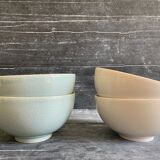 4 bowls Jars Tourron Mica & Quartz