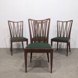 Set of four vintage Art Deco chairs