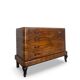 Commode italienne Art déco en ronce de noyer, années 1930