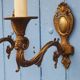 Vintage rams head French Bronze Wall Sconces wall lights C1930s Pair