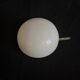 Round vintage opaline wall light