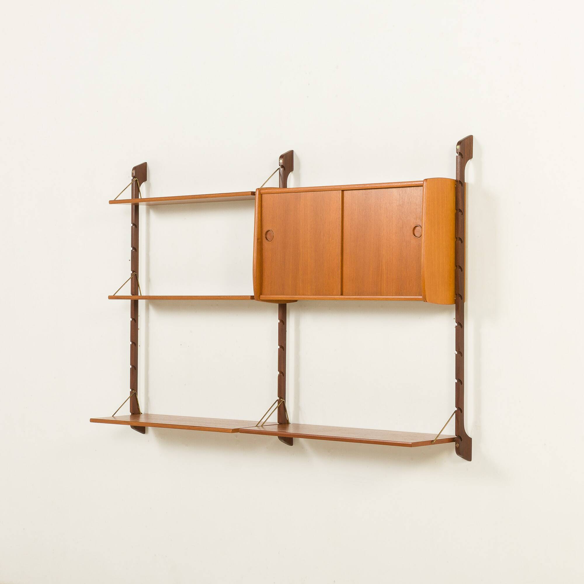 Small Ergo teak wall unit by John Texmon, Norway 1960s