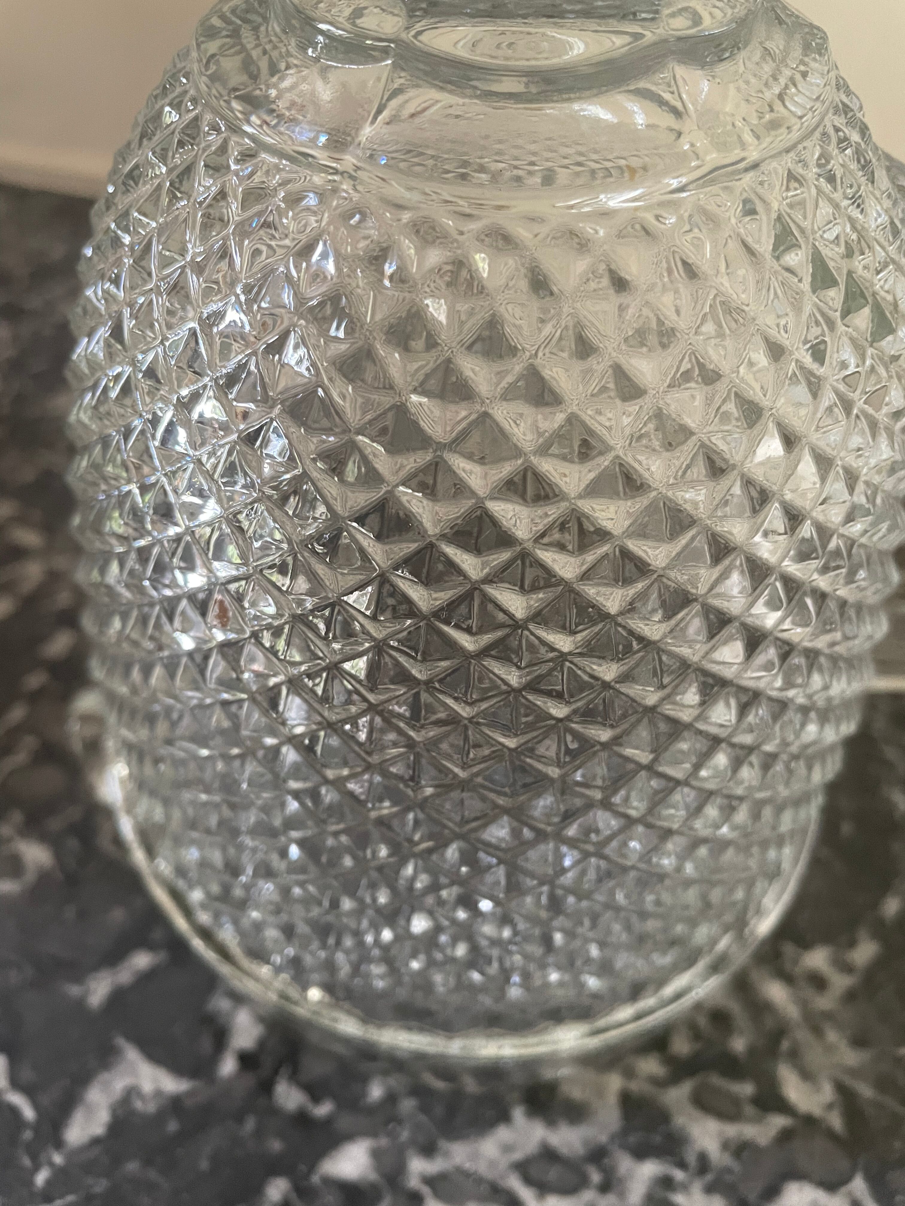 Pitcher on diamond point stand