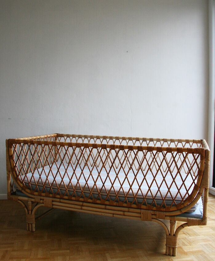 Crib rattan - 1960