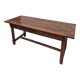 19th century solid walnut Burgundy farmhouse table with two drawers - 1m82