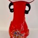 Vase Murano rouge années 70