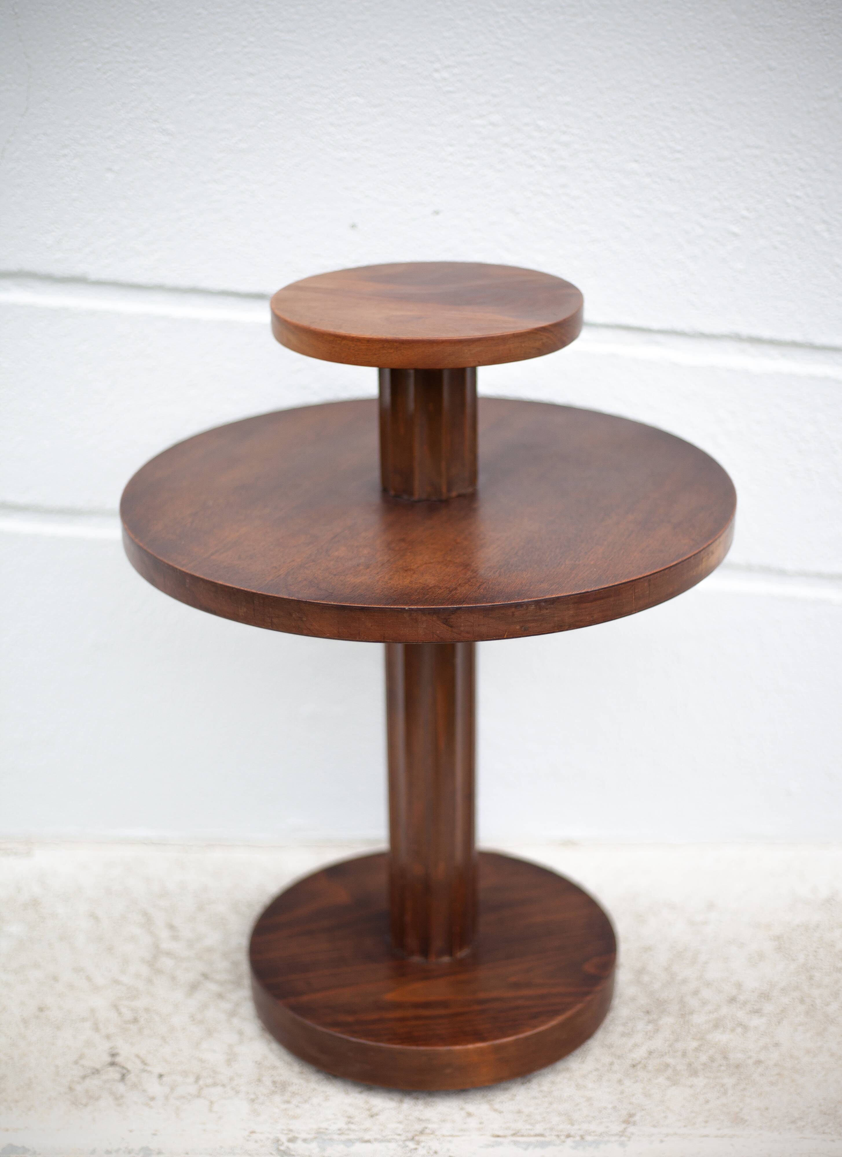 Table art déco en bois