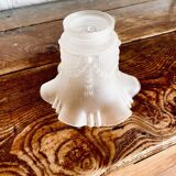 Tulip in frosted glass paste lampshade