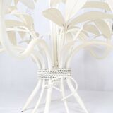 Painted sheet metal chandelier - foliage decor