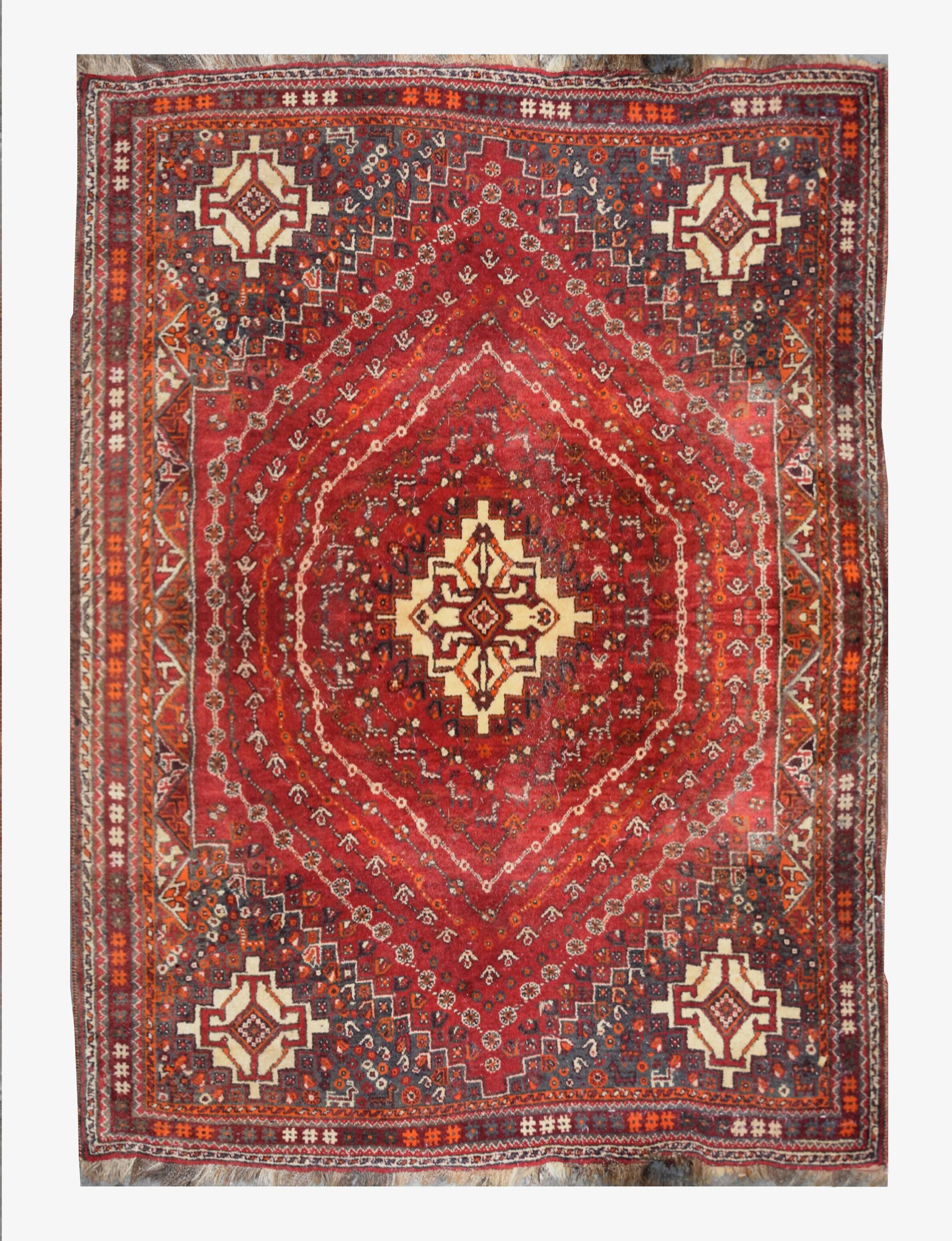 Oriental carpet Iran Shiraz, Gashghaï: 170 x 250 cm