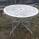 Table de jardin fer forgé ouvragé