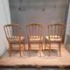 Set of 3 Napoleon III chairs in gilded wood