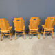 Vintage rustic dining chairs, set of 4 - 1960s