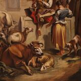 Great 18th century Italian painting, pastoral scene