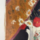 Poppies and daisies, oil on canvas, signed L Riousset.