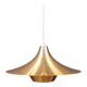 Ufo-like Danish hanging lamp, estimated from the 80s, made in copper colored lacquer.