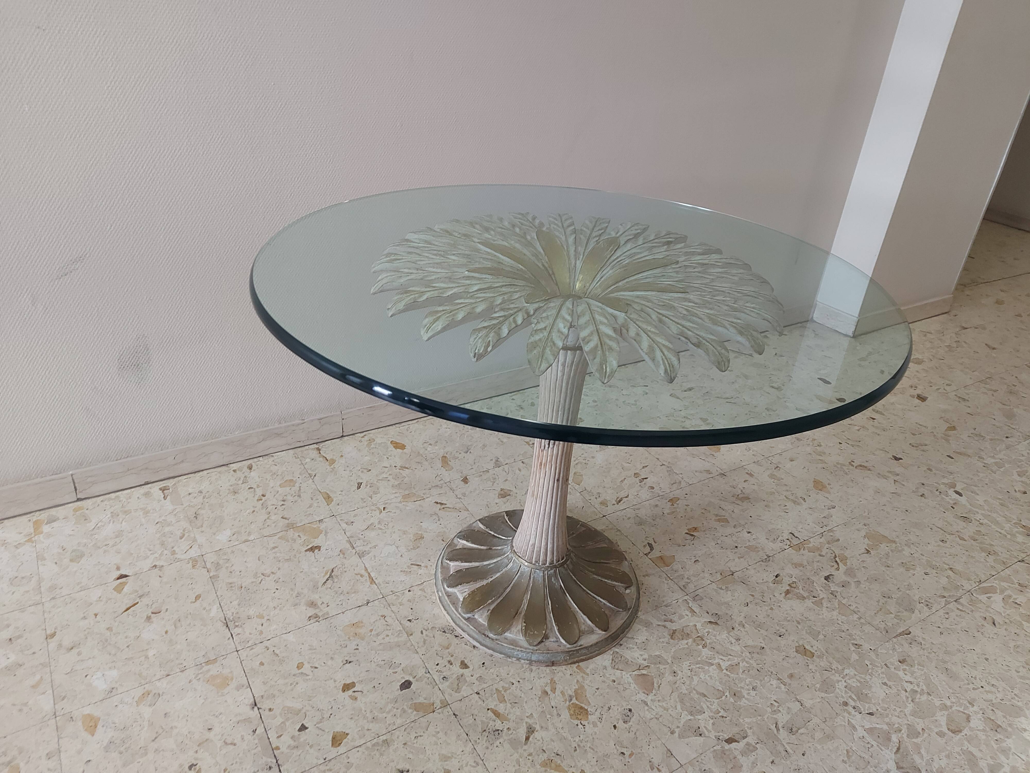 Italian daisy table 60s, 70'S design table Chelini Florence