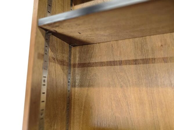 Armoire en bois peu profonde / bibliothèque / vitrine vintage