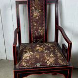 Fauteuils chinois broderie de soie