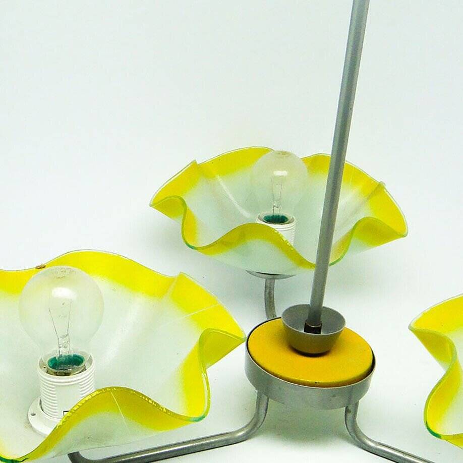 Mid-century chandelier from Polam, Poland, 1960s