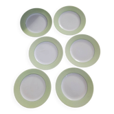 Lot de 6 assiettes plates Linon Saint Amand