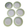 Set of 6 Linon Saint Amand flat plates