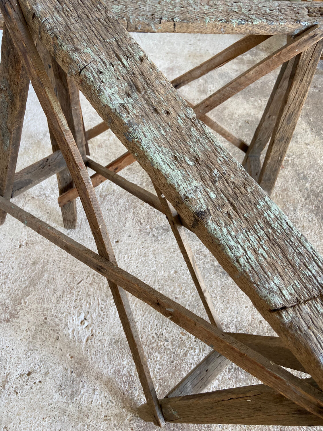 Pair of old workshop trestles