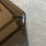 Smoked plastic coffee table 70s