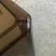 Table basse plastique fumé années 70