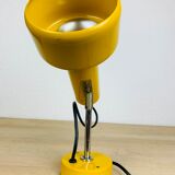 Lampe spot jaune à poser années 70