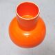 Orange ceramic vase Italy 60s