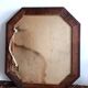 Hexagonal wooden mirror 1950