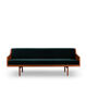 Danish midcentury modern green velvet daybed, 1960s
