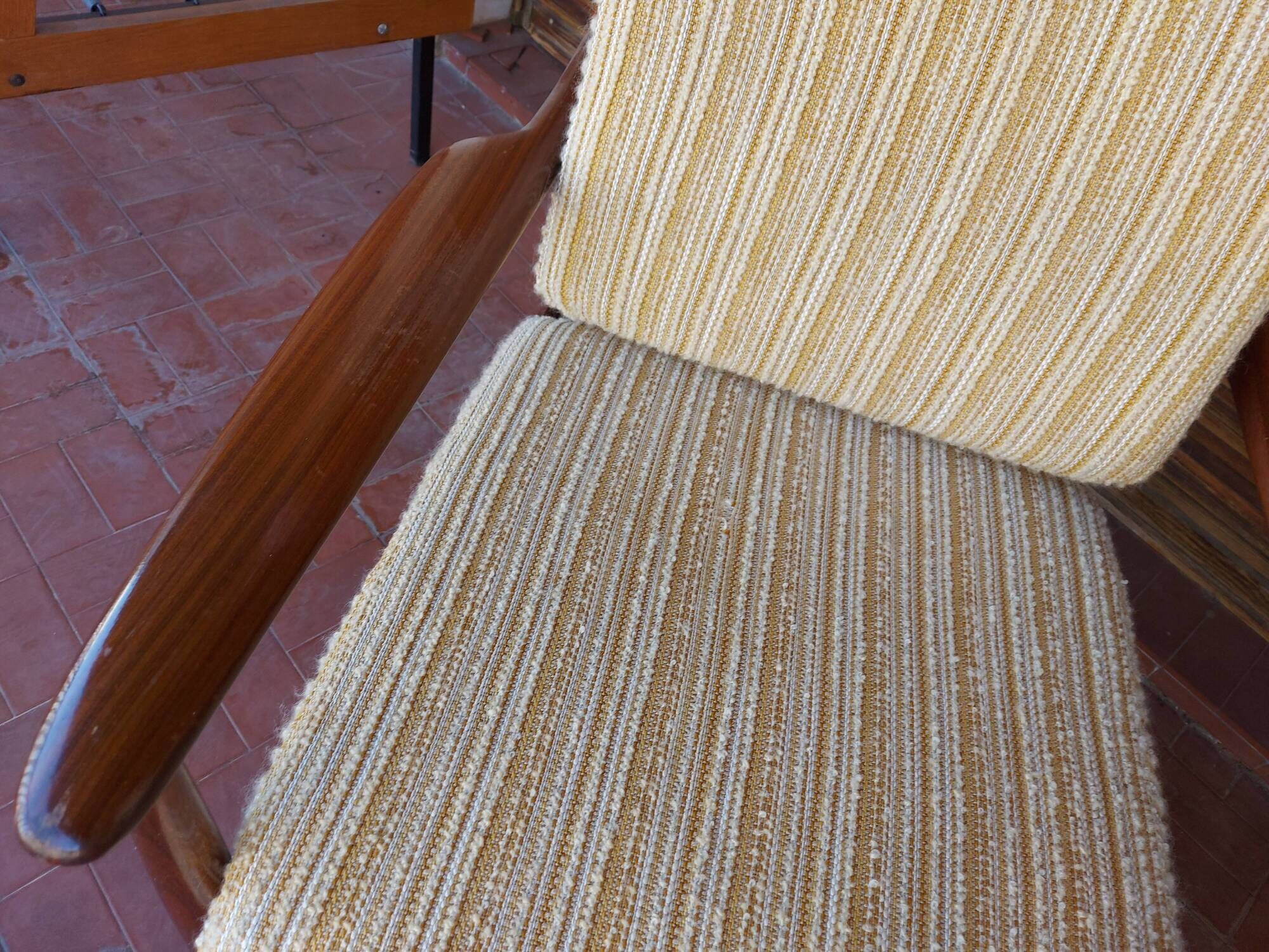Scandinavian armchair Grete Jalk in teak, 50