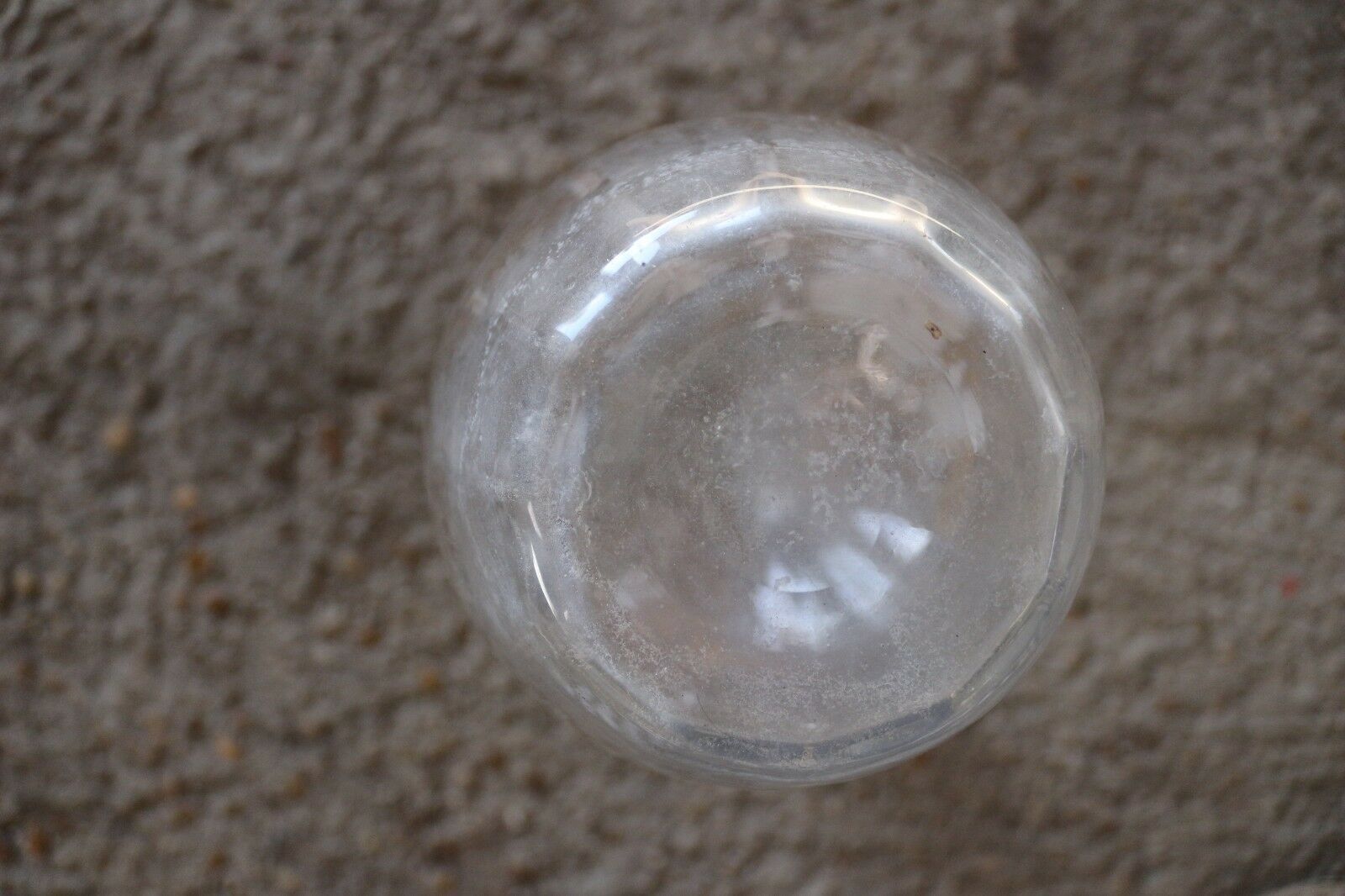 Enamelled glass carafe decorated with 19th century roses