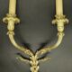 Large pair of Louis XVI style sconces from the 19th century - gilded bronze