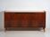 Mid-century buffet in walnut veneer with tapered legs – Czechoslovakia, circa 1960