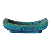 Mid-Century Modern Rimini Blue Ceramic Ashtray by Aldo Londi for Bittosi