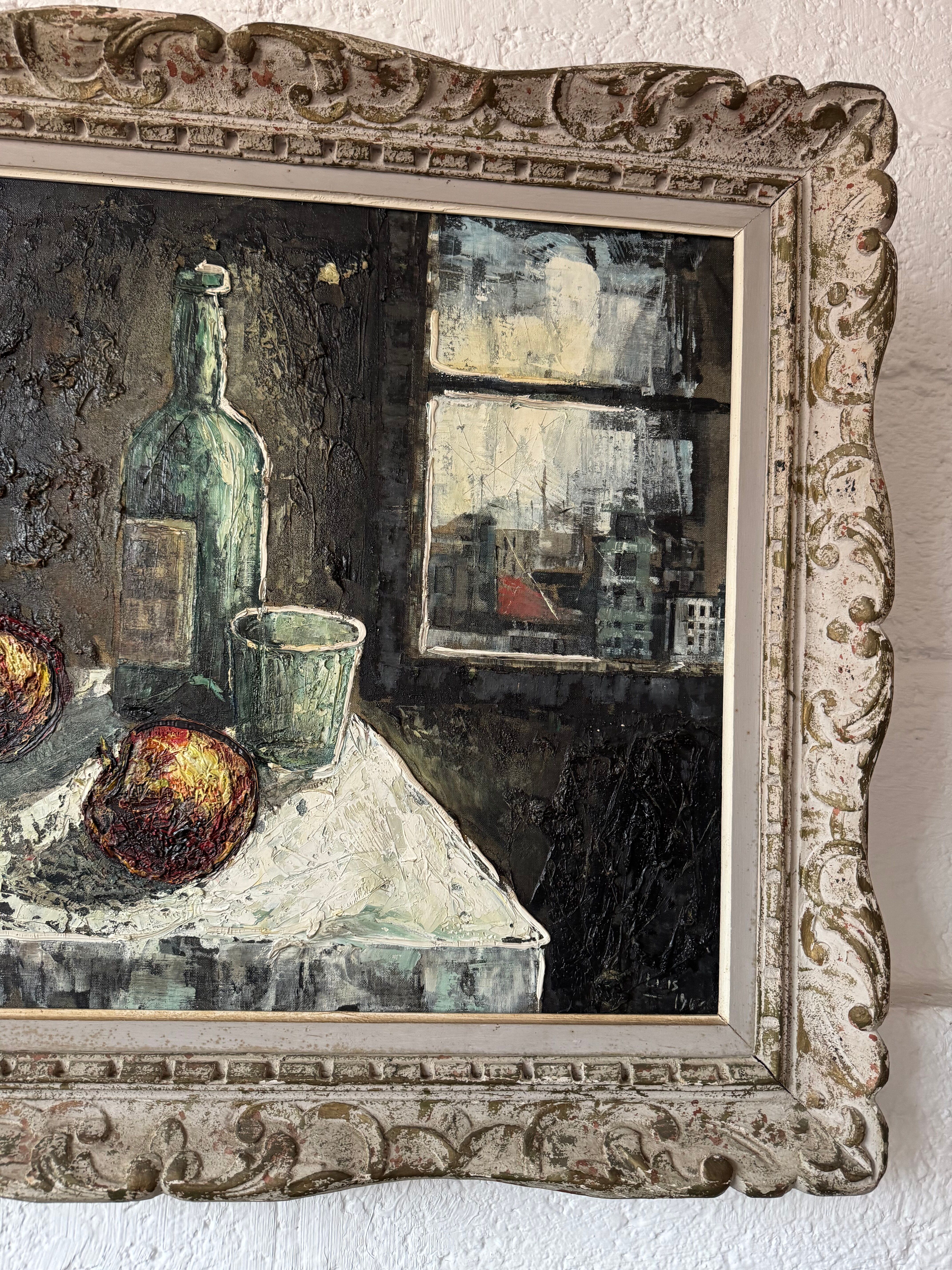 Still life tableau in Expressionist style from the 1960s.
